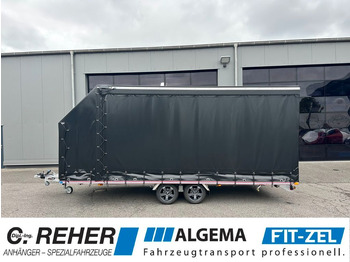 Fitzel EURO-TRANS 35-21/53 X mit Planenaufbau  - Автовоз ремарке