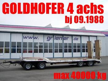 Goldhofer TU4 2 x 2 31/80 BLATT / HYDR. RAMPEN 40 TO. max - Нискорамна площадка ремарке