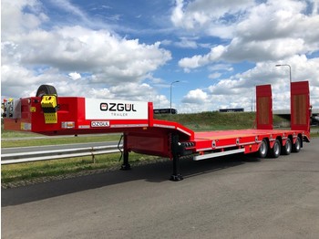 OZGUL LW4 70T 4 axle lowbed semi trailer, hydraulic ramps (300) - Нискорамна площадка ремарке