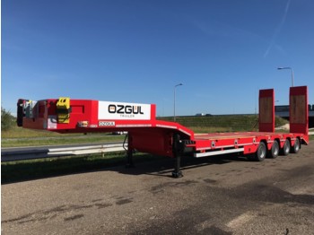 OZGUL LW4 70T 4 axle lowbed semi trailer, hydraulic ramps (300) - Нискорамна площадка ремарке