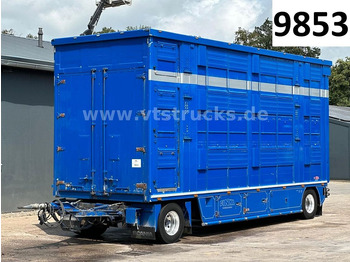 FINKL VA18 3.Stock Viehanhänger Hubdach,Tränke  - За превоз на животни ремарке