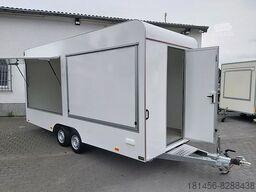Нови Търговска каравана trailershop Retro 2 Verkaufsklappen 230Volt Innenlicht 520cm: снимка 7