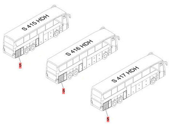 Нови Каросерия и екстериор за Автобус A6297507105   Setra 415 HDH 416 HDH 417 HDH: снимка 2