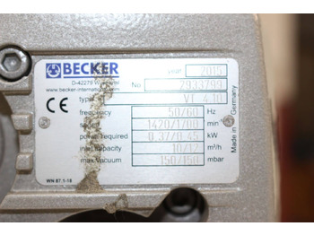 Резервни части за Печатарско оборудване Becker VT 4.10: снимка 5