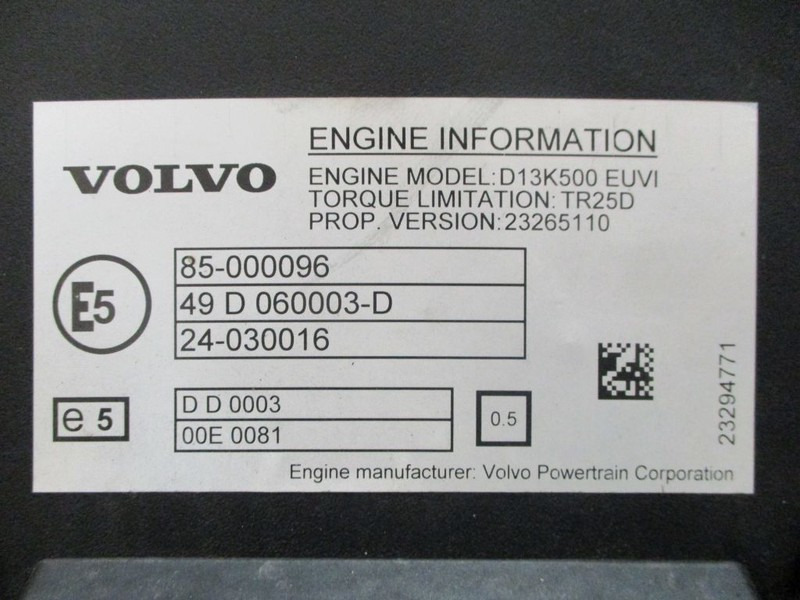 Двигател Volvo D13K500 EUVI MOTOR 85000096 VOLVO FH 500 2021 5000KM!: снимка 9