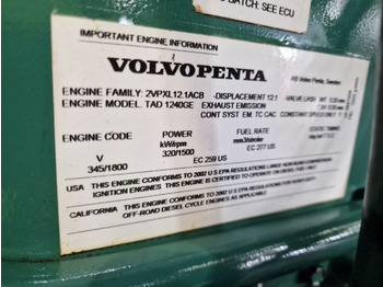 Двигател за Строителна техника Volvo TAD1240GE Engine (Industrial): снимка 3