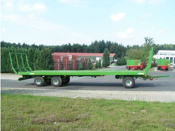 Селскостопанско ремарке платформа Pronar Ballenwagen TO 26 M, 18 t., Druckluft, 3-achser: снимка 1