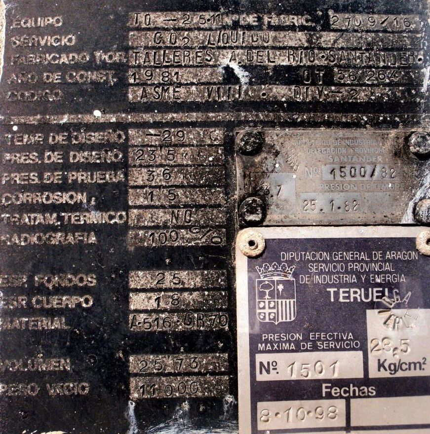 Танк контейнер AUREPA CO2, Carbon dioxide, углекислота, Robine, Gas, Cryogenic: снимка 3