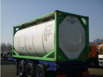 Танк контейнер, Полуремарке Danteco Food tank container inox 20 ft / 25 m3 / 1 comp: снимка 3