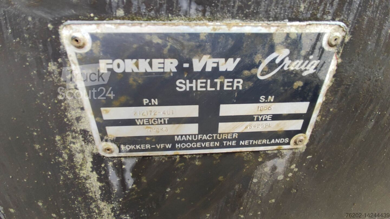 Каросерия - фургон FOKKER Container Shelter 4,25 Meter: снимка 12