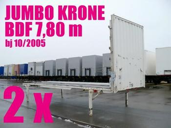 Krone WECHSELBRÜCKE PLATEAU JUMBO 7,80 2 x - Сменяема каросерия/ Контейнер