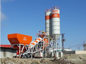Plusmix 100 m³/hour Mobile Concrete Batching Plant - BETONYY ZAVOD - CEN - Бетонов възел