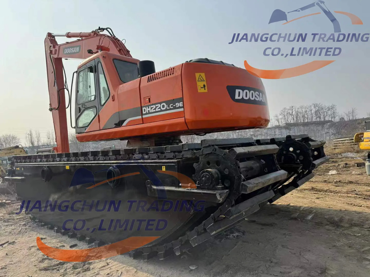 Багер Doosan used Excavator used  DH220LC-9E DH220-9 have long arm good condition Japan import excavator for sale: снимка 6
