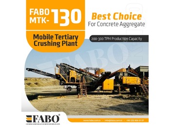 Нови Трошачка FABO MTK-130 MOBILE CRUSHING & SCREENING PLANT – SAND MACHINE: снимка 1