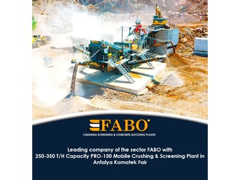 Нови Мобилна трошачка FABO PRO-150 MOBILE CRUSHER WITH WOBBLER SYSTEM | READY IN STOCK: снимка 1