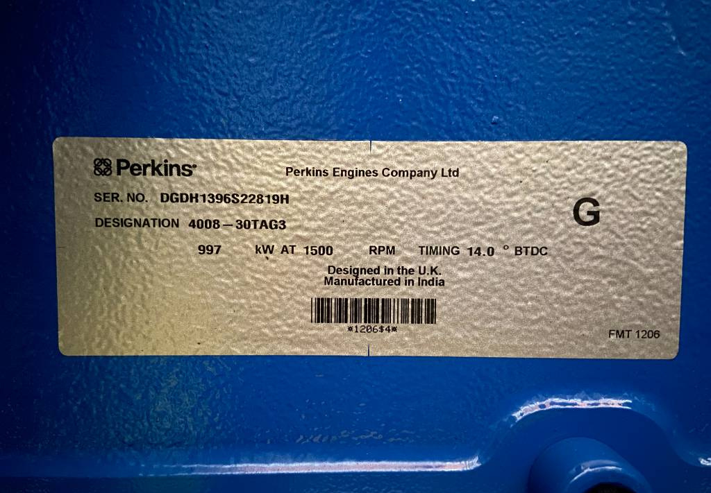 Електрогенератор FG Wilson P1250E1 - Perkins - 1250 kVA Genset - DPX-16028-O: снимка 12