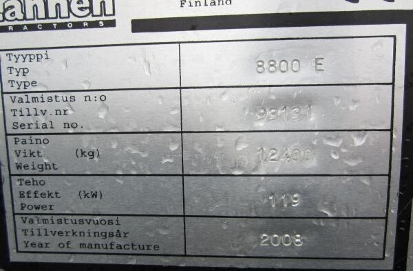Багер-товарач Lännen 8800 E for parts: снимка 6