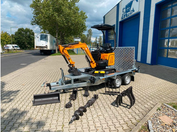  Minibagger BK1300JSR + Anhänger + Zubehör *17.218€ NETTO*BERGER KRAUS*KUBOTA*JOYSTICK*SCHENKWARM*SOFORT!* - Мини багер