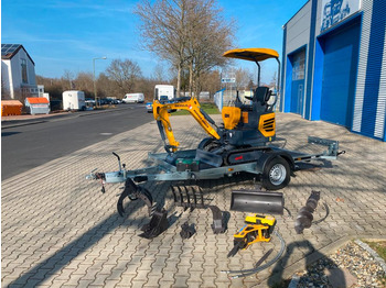  Minibagger BK950JS + Anhänger + Zubehör *13.353€ NETTO*BERGER KRAUS*JOYSTICK*SOFORT!* - Мини багер