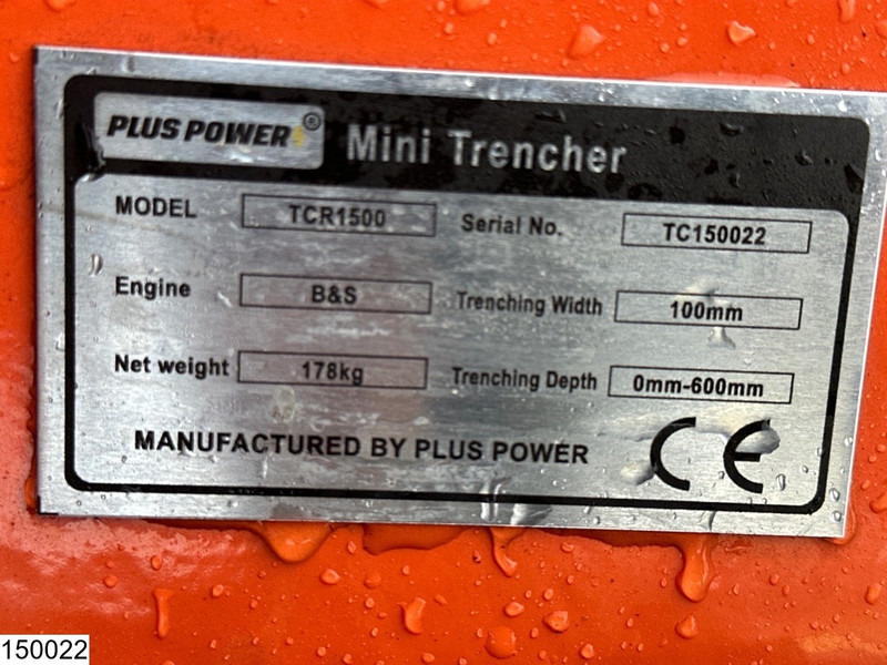 Багер Plus Power TCR1500 chain excavator 0mm-600mm: снимка 8