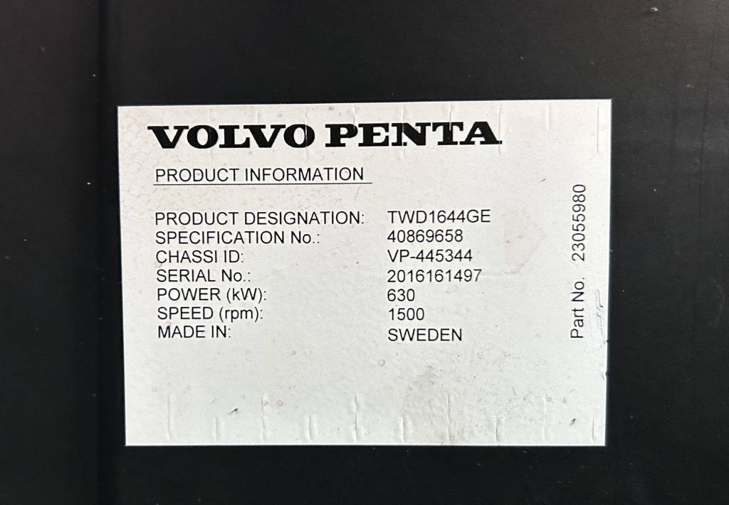 Лизинг на Volvo TWD1644GE - 715 kVA Generator - DPX-18884.1  Volvo TWD1644GE - 715 kVA Generator - DPX-18884.1: снимка 15