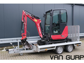 Мини багер Yanmar SV17VT Powertilt + trailer 2700kg | 2022 | 150h: снимка 1