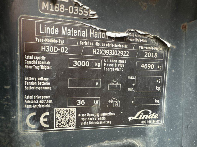 Linde H30D-02 - Дизелов мотокар: снимка 5