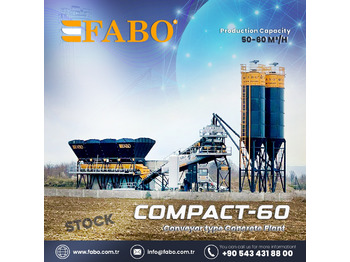 FABO COMPACT-60 CONCRETE PLANT | CONVEYOR TYPE - Бетонов възел: снимка 1