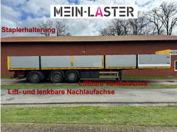 Schröder Pritsche Staplerhalterung Lenkachse  - Бордово полуремарке/ Платформа: снимка 1
