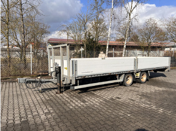 Нискорамна площадка ремарке За превоз на тежка техника Humbaur HBTZ 137224  14,4 t Tandem- Pritschenanhänger- Tieflader: снимка 2