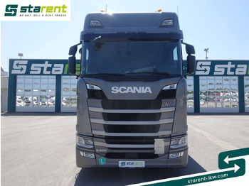 Камион с брезент Scania S500 Planen Aufbau Schwarzmüller 6x2, Standklima: снимка 2