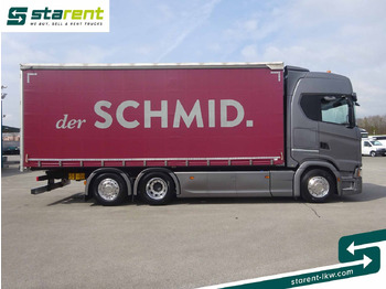 Камион с брезент Scania S500 Planen Aufbau Schwarzmüller 6x2, Standklima: снимка 4