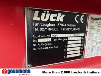 Самосвал полуремарке LÜCK SKF 35, Stahlmulde ca. 37m³, Liftachse: снимка 3