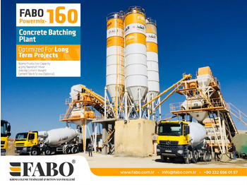 Нови Бетонов възел FABO POWERMIX-160 STATIONARY CONCRETE BATCHING PLANT: снимка 1
