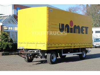 Брезентово ремарке Schutz Pritsche-Plane mit Bordwände/ SAF Achsen: снимка 1