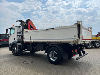 Самосвал камион, Камион с кран MAN TG-M 18.340 4x2  2-Achs Kipper Kran Palf. PK 130: снимка 3