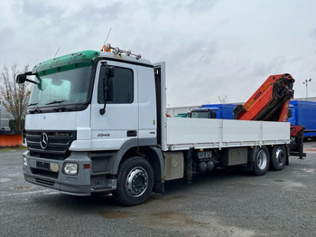 Бордови камион, Камион с кран Mercedes-Benz Actros 2546 L 6x2  Pritsche Heckkran Palfinger P: снимка 3