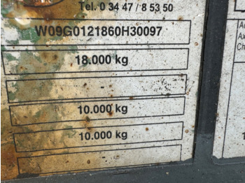 Контейнеровоз/ Сменна каросерия ремарке HKM A 18 ZB 3,4 A 18 ZB 3,4 Absetzanhänger: снимка 2