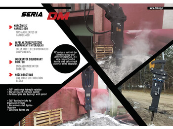Нови Хидравличен чук за Багер DEMOQ DM2200 Hydraulic breaker 1800 kg: снимка 2