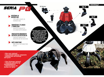 Нови Грайфер за Строителна техника DEMOQ PG600  Hydraulic Polyp -grab: снимка 3