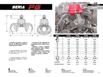 Нови Грайфер за Строителна техника DEMOQ PG600  Hydraulic Polyp -grab: снимка 4