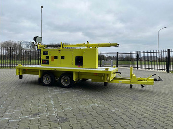 Електрогенератор Atlas-Copco Unique generator with light pole on trailer!: снимка 3