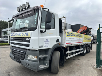 Бордови камион, Камион с кран DAF CF 85.460 6x2 LIFT+LENK ACHSE  + KRAN PALFINGER PK 18500 (3x) + RADIO + ROTATOR - EURO 5 - AS TRONIC - BE TRUCK: снимка 4