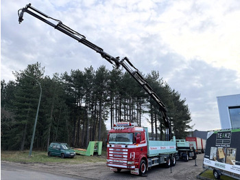 Бордови камион, Камион с кран Scania 164L-480 V8 6x4 BAUSTOFF + KRAN HIAB 350-4 + JIB 90-4 - *TOP ZUSTAND* - ROTATOR - RADIO - RETARDER - BLATT / AP ACHSEN - BELGISCHE LKW: снимка 4 Бордови камион, Камион с кран Scania 164L-480 V8 6x4 BAUSTOFF + KRAN HIAB 350-4 + JIB 90-4 - *TOP ZUSTAND* - ROTATOR - RADIO - RETARDER - BLATT / AP ACHSEN - BELGISCHE LKW: снимка 4