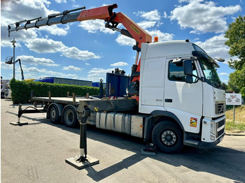 Бордови камион, Камион с кран Volvo FH 500 6X2 PRITSCHE + KRAN PALFINGER PK50002 E 5x - RETARDER - PLATFORM 6m20 - TWISTLOCKS 20' - 561.000km - EURO 5: снимка 2