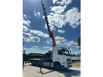 Бордови камион, Камион с кран Volvo FH 500 6X2 PRITSCHE + KRAN PALFINGER PK50002 E 5x - RETARDER - PLATFORM 6m20 - TWISTLOCKS 20' - 561.000km - EURO 5: снимка 4