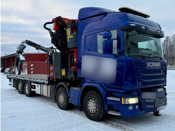 Камион с кран SCANIA R 490