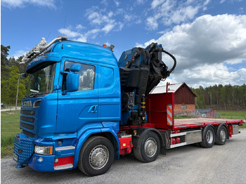 Камион с кран SCANIA R 490