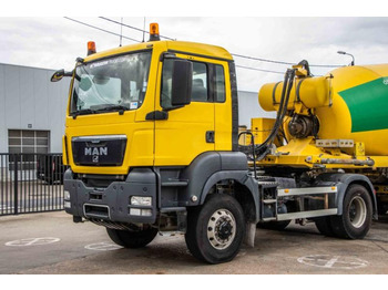 Бетоновоз MAN TGS 18.360 BLS-4X4 + MIXER 10M3: снимка 4