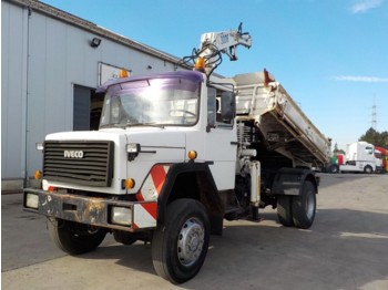 Самосвал камион Iveco Magirus 160-17 (FULL STEEL/4X4/CRANE/PERFECT): снимка 1